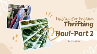 Thrifting Haul-Part 2/Fall & Winter Styles/Darlingranita-Dec 2021