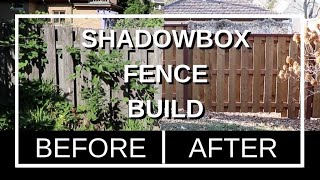 How to Build a Modern Shadowbox Fence