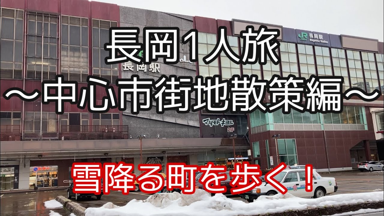 新潟県長岡で1人旅〜中心市街地散策編〜【観光・街歩き】