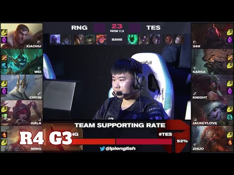 RNG vs TES - Game 3 | Round 4 LPL Spring 2021 playoffs | Royal Never Give Up vs Top Esports G3