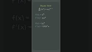 Using 💪POWER💪 rule to take derivatives #apcalculus #apcalc #unit2 #shorts