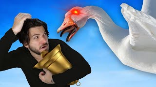 VIVENDO UM DIA INTEIRO COMO UM GANSO DO TINHOSO! - Untitled Goose Game (JOGO COMPLETO) screenshot 5