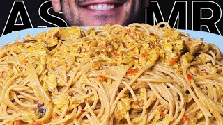 ASMR CURRY SPAGHETTI PASTA (EATING SOUNDS) NO TALKING MUKBANG