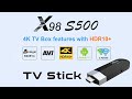 X98 s500 cheapest high performance android 11 tv stick