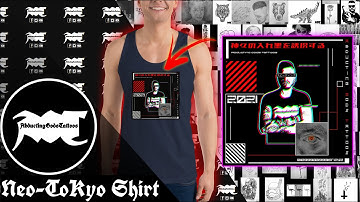 Neo-Tokyo Shirt Designed Using Inkscape - Time Lapse