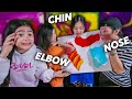 PAINTING With Different Body Parts Challenge! ft Siblings! | Ranz and niana