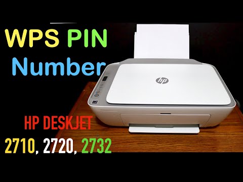 WPS PIN Number For HP DeskJet 2710, 2720, & 2732 All-in-one Printer !!