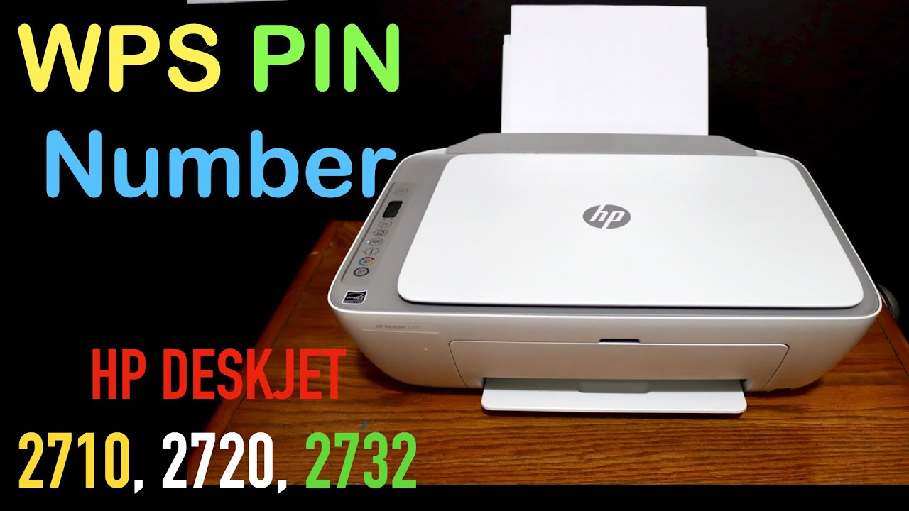 WPS PIN Number For HP 2710, 2720, & 2732 All-in-one Printer -