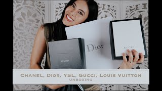 Huge Luxury Unboxing, Chanel, Dior, YSL, Gucci, Louis Vuitton