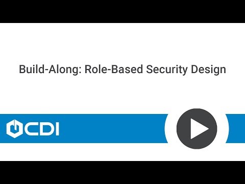 Build-along:  Role-Based Security Design by CDI