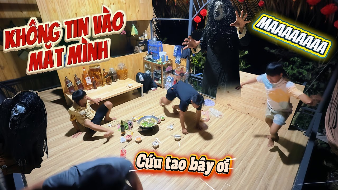 Ăn lẩu đêm khuya mà gặp cảnh tượng này cả team phải bỏ chạy tán loạn | HoàiPhong TV