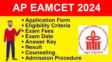 AP EAMCET 2024 - Eligibility Criteria, Exam Date, Application form, Syllabus, Exam Pattern