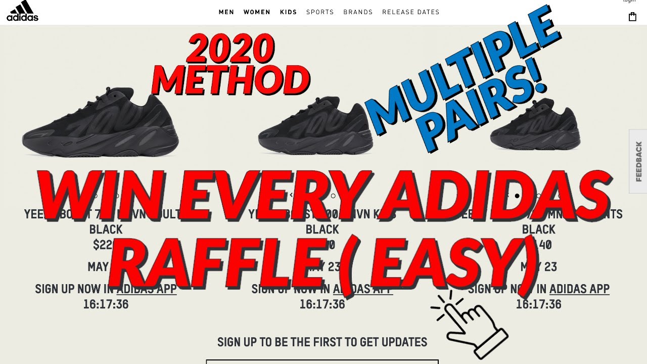 ADIDAS RAFFLE - HOW TO EVERY ADIDAS YEEZY RAFFLE *NOT CLICK BAIT* - YouTube