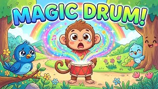 Magic Drum with Milo Monkey 🥁 | Baby Story | Nursery Rhymes 