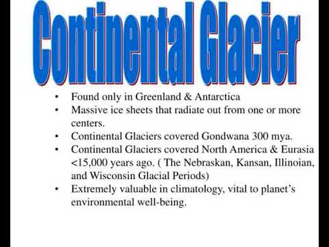 glaciers