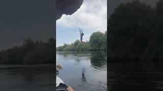 Salt River rope swing jumping fun times #Ystar #freedom #jump #standuppaddle #joy