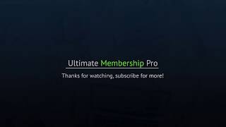 Ultimate Membership Pro Tutorials - Step 1 Set Default Pages Update