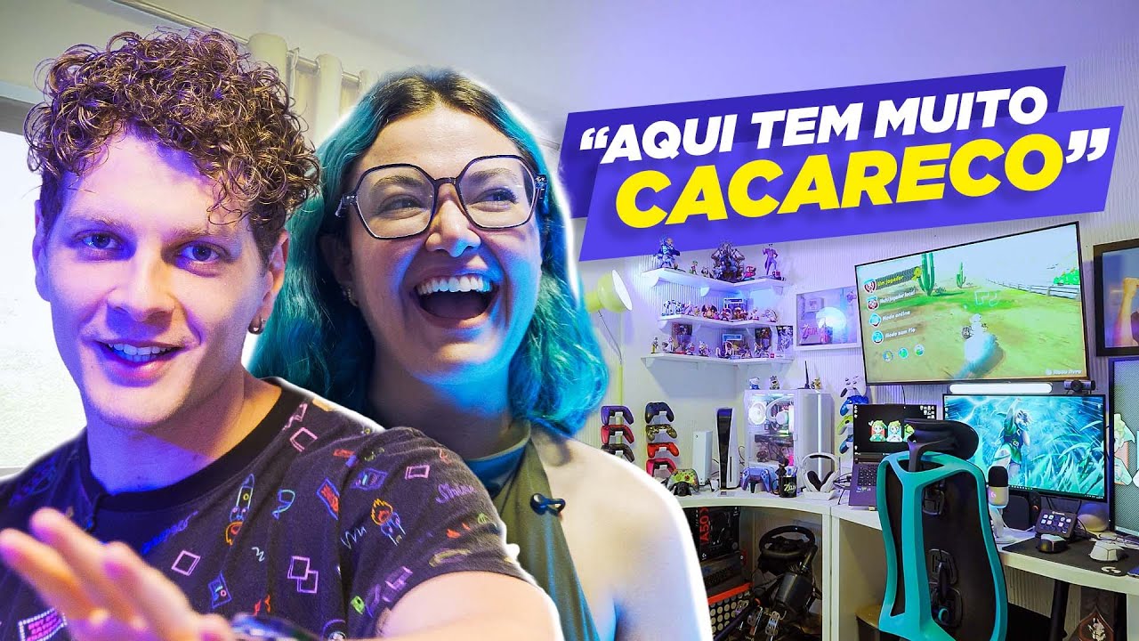 VISITAMOS a CASA GAMER lotada de ITENS RAROS do 