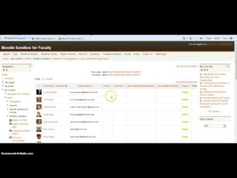 Moodle Grader Report