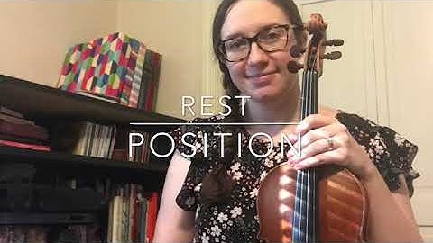 Violin: Rest Position and Playing Position