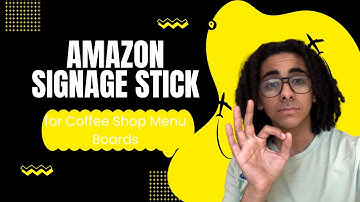 How to Use the Amazon Signage Stick for Coffee Shop Menu Boards