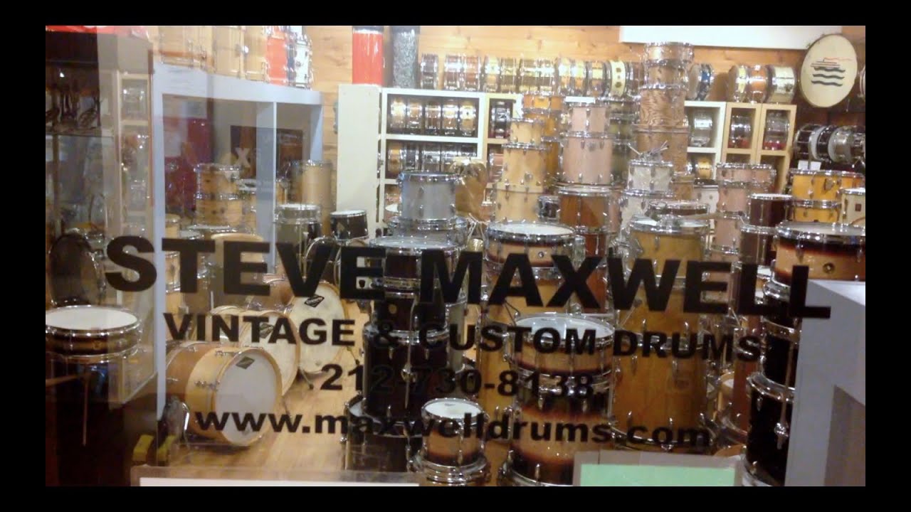 Visit Steve Maxwell vintage drum shop on the Daniel Glass NY Jazz