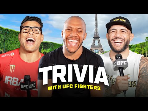 UFC Stars Ciryl Gane, Kamaru Usman & More Take on French Trivia!