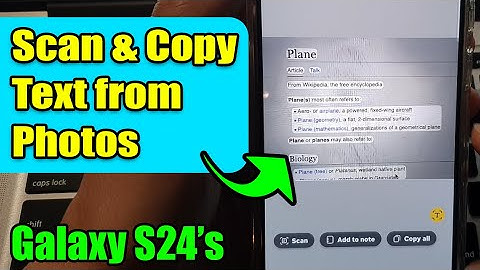 Samsung Galaxy S24/S24+/Ultra: Scan & Copy Text from Photos