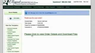 Funeral Program Template Download