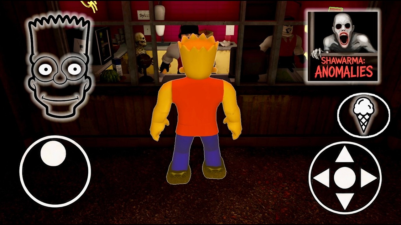 What IF I BECOME Bart?! New UPDATE Scary Shawarma Kiosk