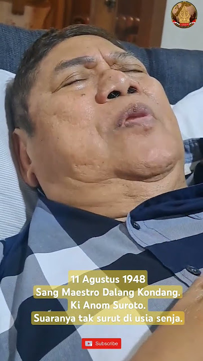 Disaat waktu luang. Sang Maestro Dalang Kondang Ki Anom Suroto mangisi waktu nya dengan Karya nya.