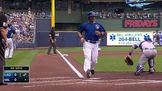 LAD@MIL: Aramis' knock delivers the game's first run