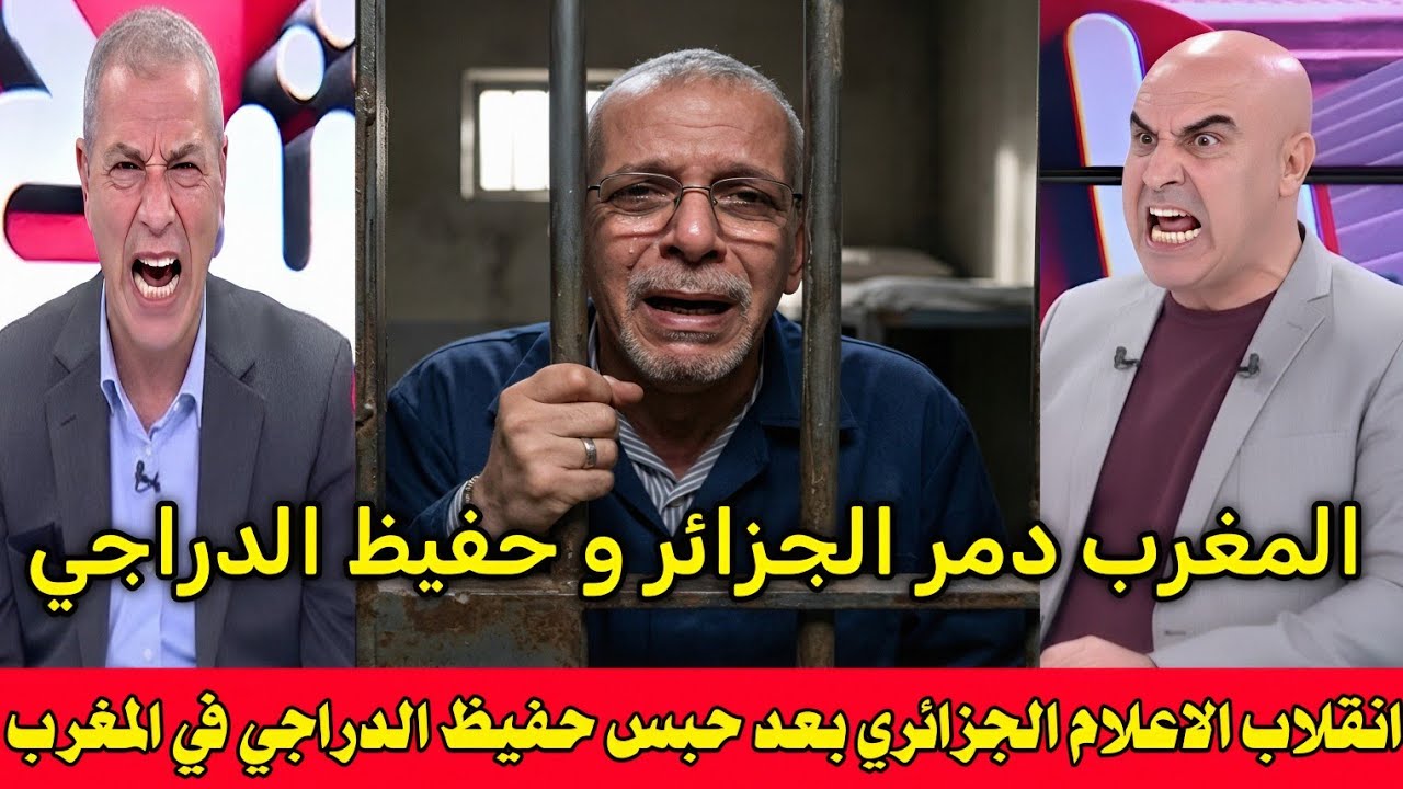 بالفيديو 🇲🇦 انقلاب الاعلام الجزائري بعد حبس حفيظ الدراجي بعد التطاول على المغرب ولقجع يؤدب الكاف 