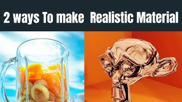Two Ways To create a Realistic Glass Material in Blender & Eevee ||Blender Tips and Tricks||