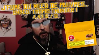 Je fume du weed de pauvres ! Le SHRED Tropic Thunder d'Organigram 15g pour 66,40$ ! 4,43$ / G sqdc