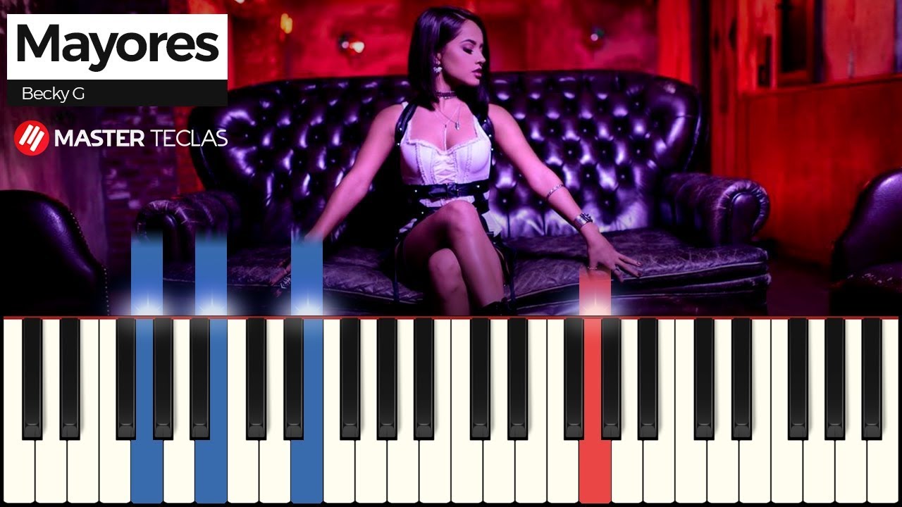 Mayores - Becky G (ft. Bad Bunny) | Piano Tutorial