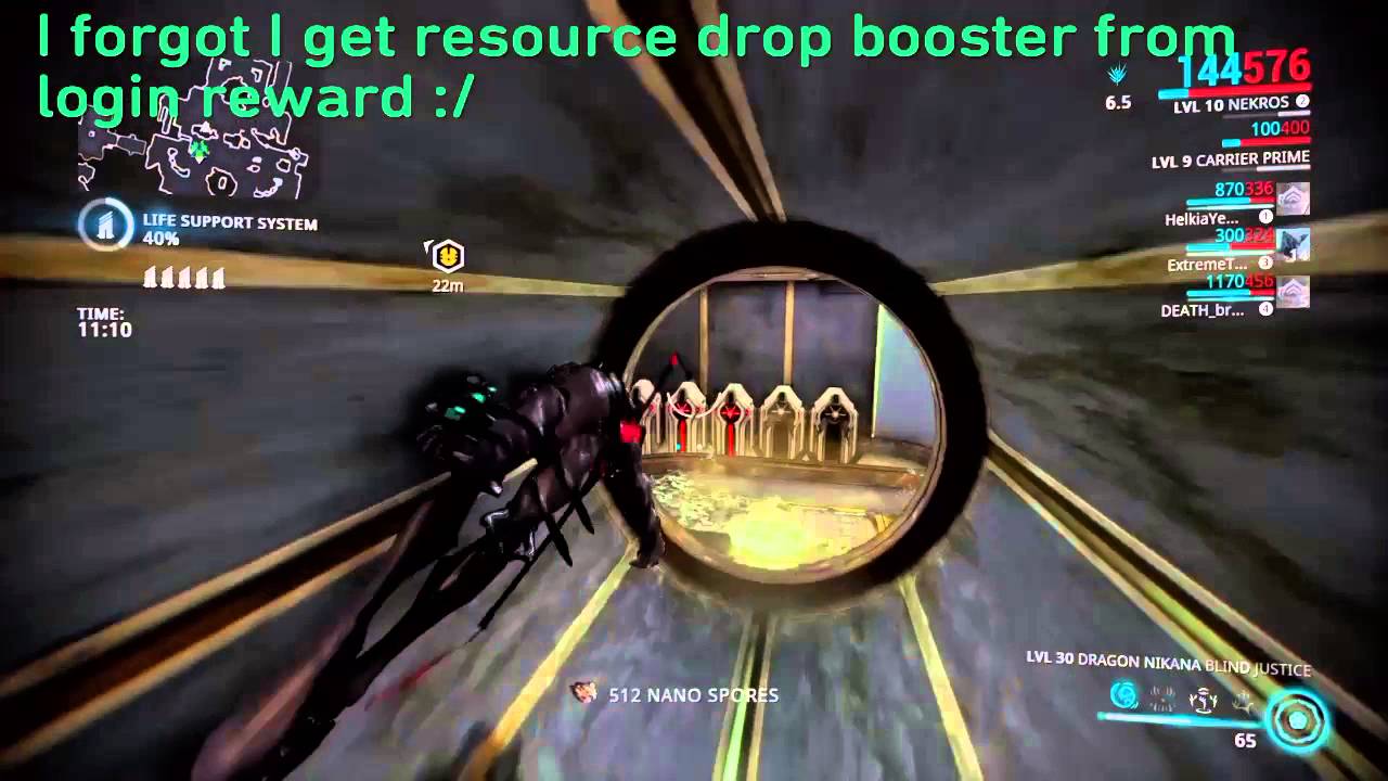 Warframe farming nano spores YouTube