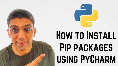 How to Install Pip packages using PyCharm