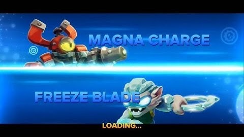 SKYLANDERS SWAP FORCE MAGNA CHARGE VS FREEZE BLADE