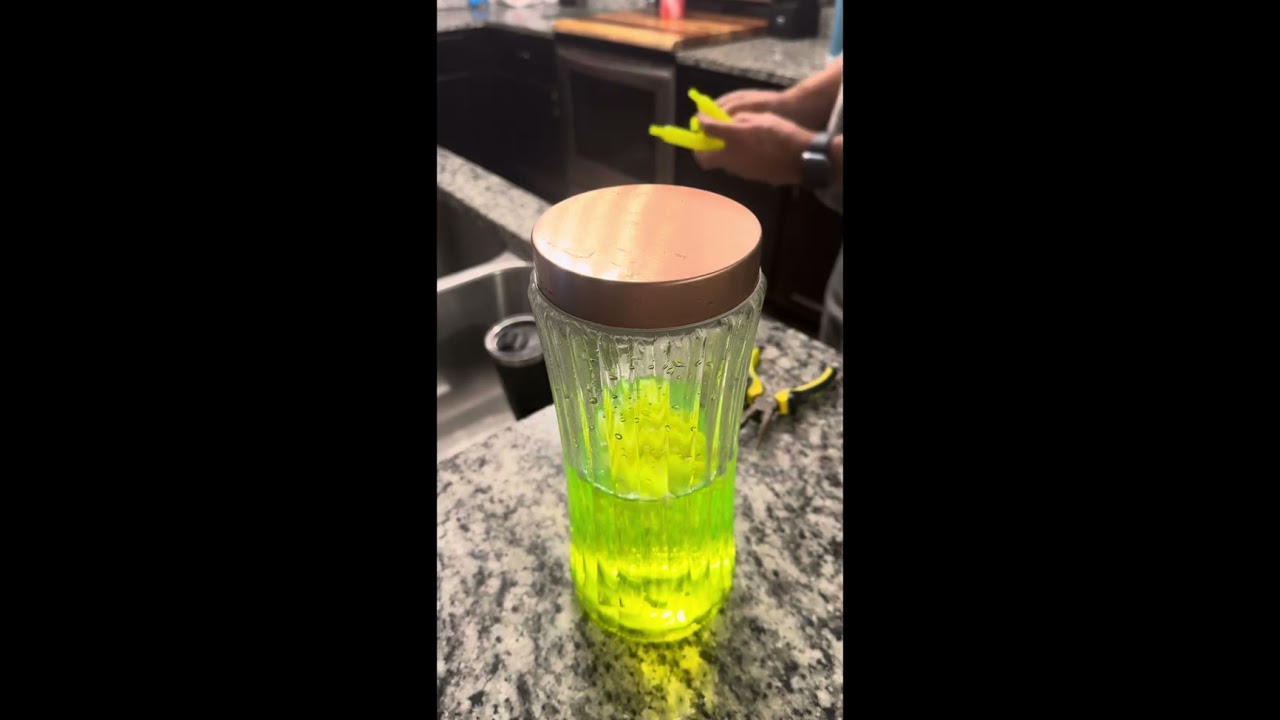 Fluorescent water for your puking skeleton ￼￼💀☠️ 