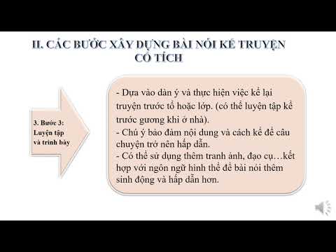 Nói và nghe: kể lại một truyện cổ tích