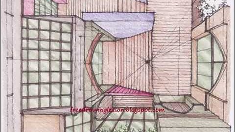 Draw a box : Pencil coloured rendering.. Bird