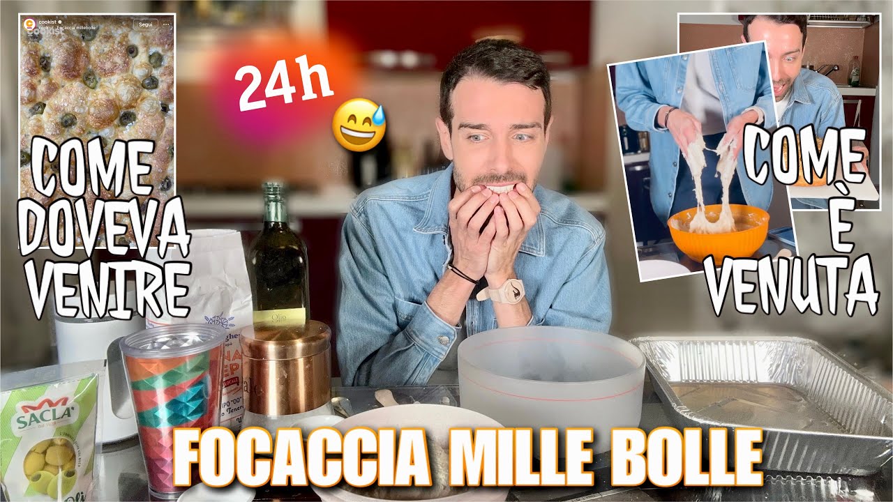 CUCINO PER LA PRIMA VOLTA LA FOCACCIA MILLE BOLLE CON OLIVE! | Vlog 23/maggio/2023