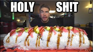 ONLY 25 MINUTES?! ATTEMPTING THE BIGGEST SUSHI ROLL CHALLENGE IN AMERICA | Joel Hansen