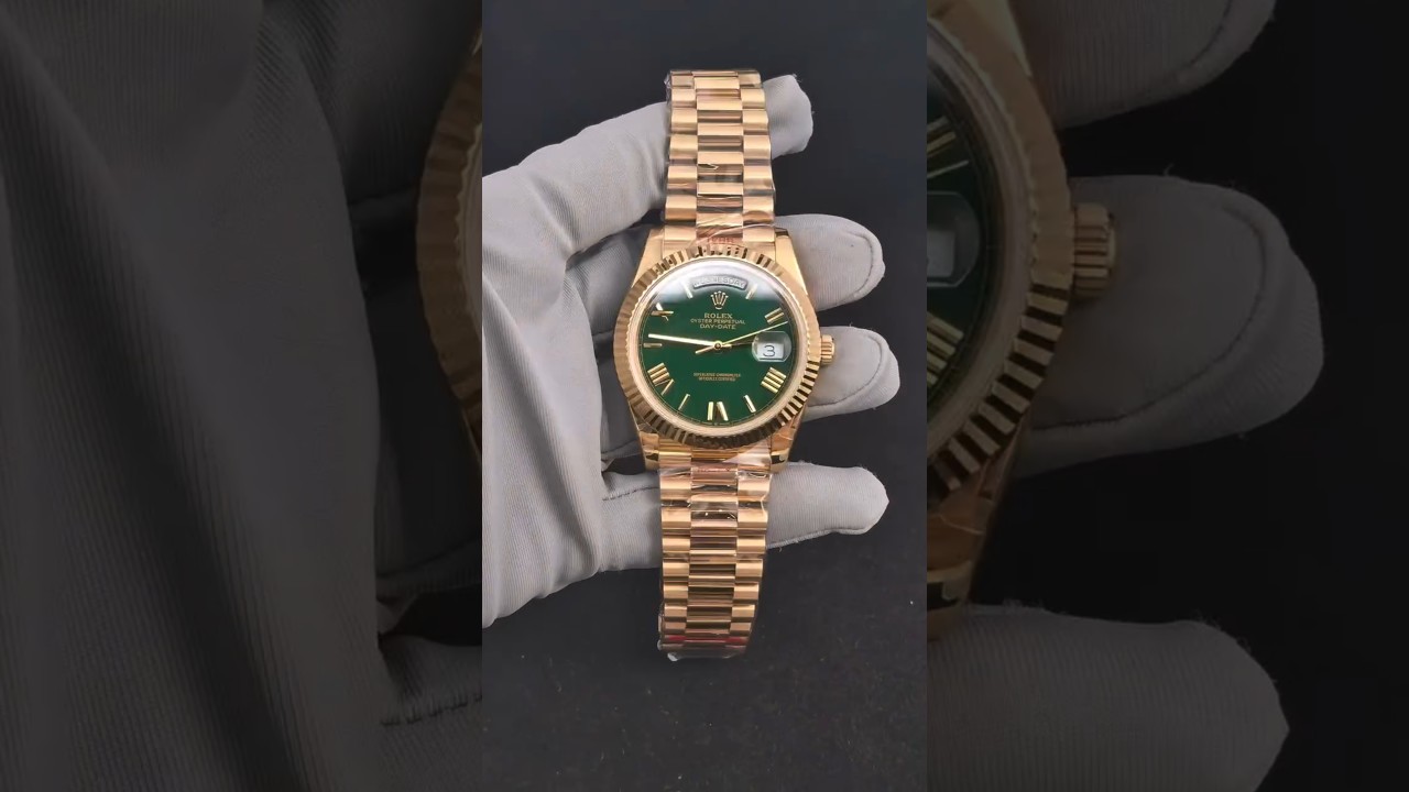 Rolex Daydate 40mm, plating gold, casino green dial 😍 