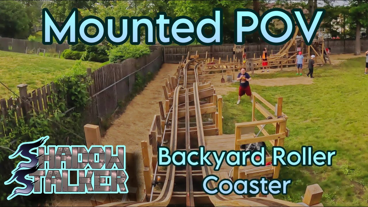Checking Out An EPIC Backyard Wooden Roller Coaster - Shadow