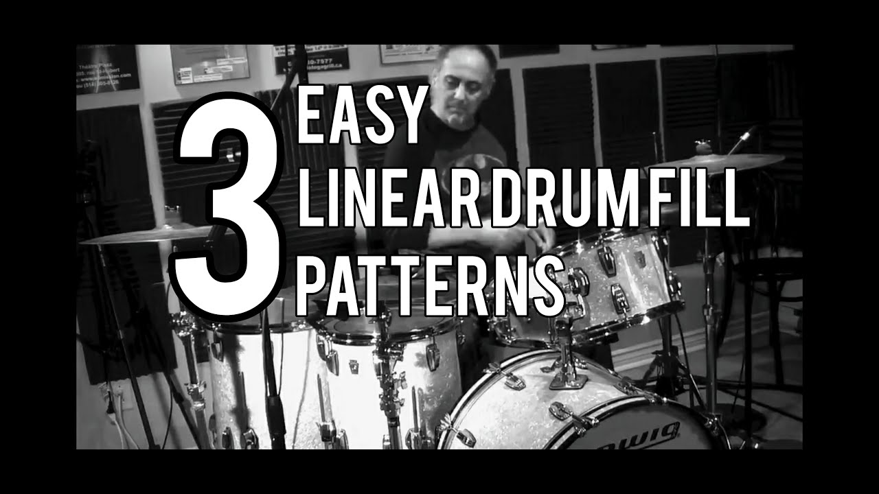 3 EASY LINEAR DRUM FILL PATTERNS TUTORIAL YouTube