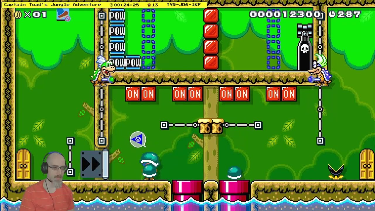 Captain Toad's Jungle Adventure by Vird3n / TYR-JR6-1KF / Mario Maker 2 Puzzle solution