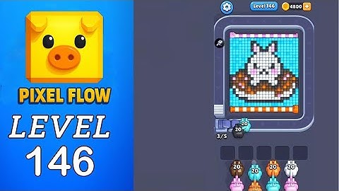 Pixel Flow Level 146 Walkthrough