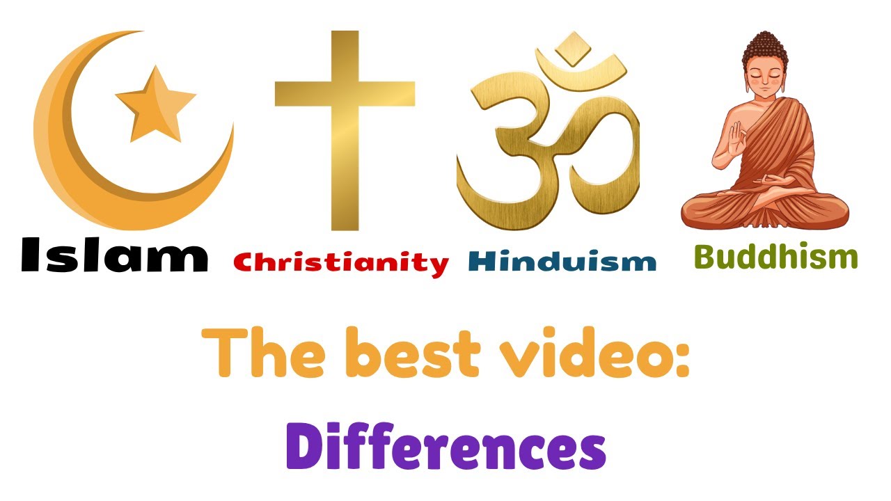Islam vs Christianity vs Hinduism vs Buddhism: All essential differences ✅👌